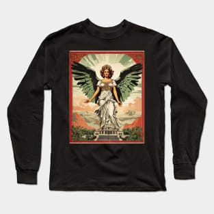 Angel de la Independencia Mexico Tourism Vintage Poster 2 Long Sleeve T-Shirt